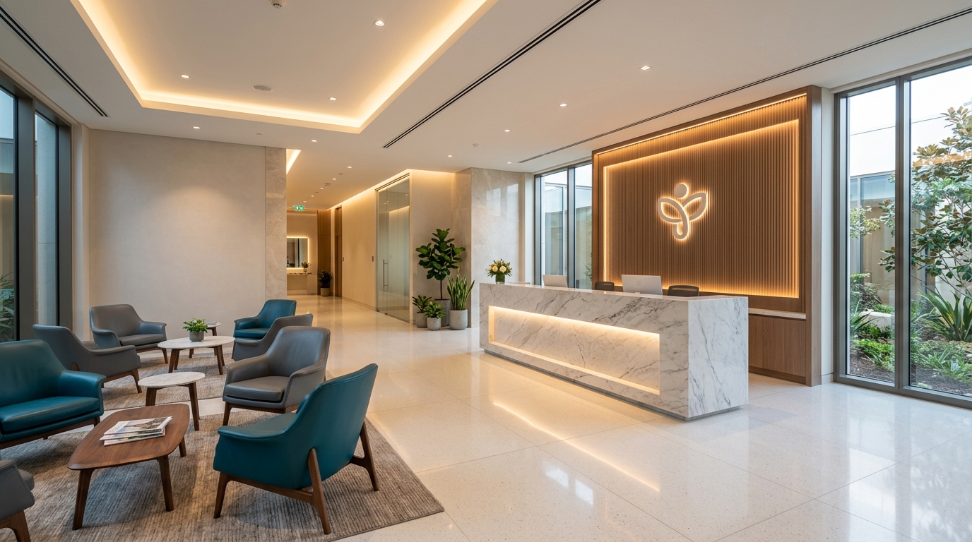 Recepción y Sala de Espera Luxury